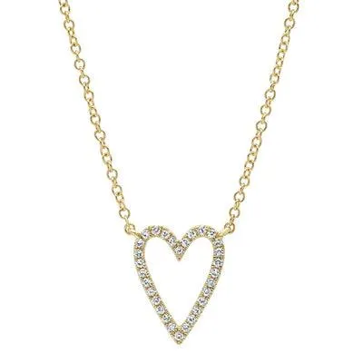 0.10ctw Diamond Heart Necklace