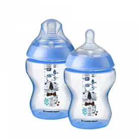 2-PK Bottles Blue Tommee Tippee 260ML/9OZ