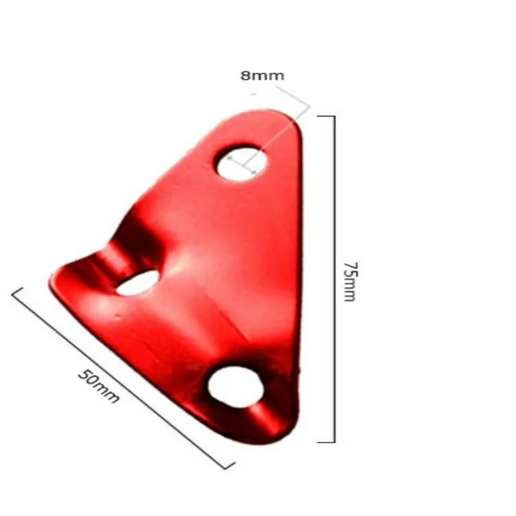 3 PCS Triangle Aluminum Alloy Wind Rope Buckle Adjustment Buckle Tent Canopy Pull Rope Slip Rope Buckle Accessories(Red)