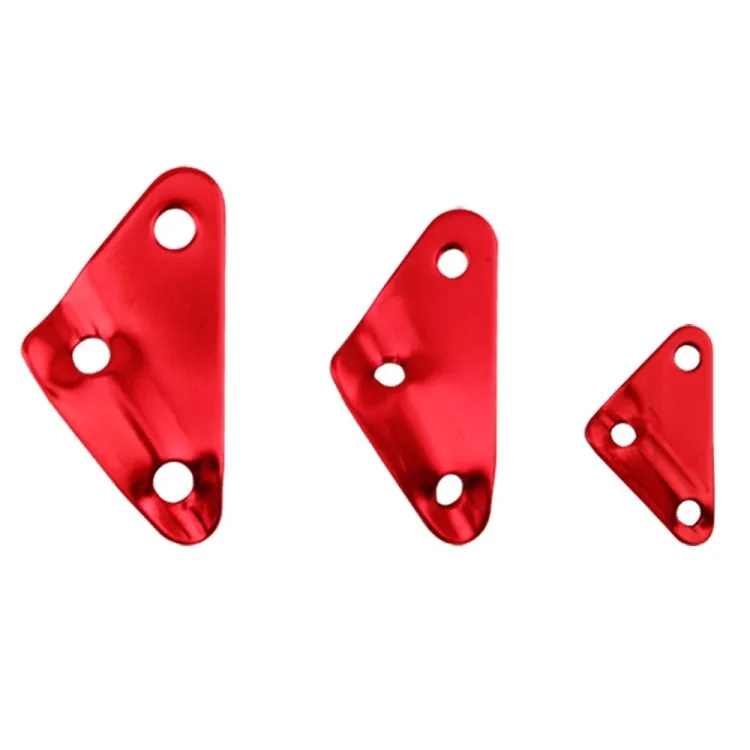 3 PCS Triangle Aluminum Alloy Wind Rope Buckle Adjustment Buckle Tent Canopy Pull Rope Slip Rope Buckle Accessories(Red)