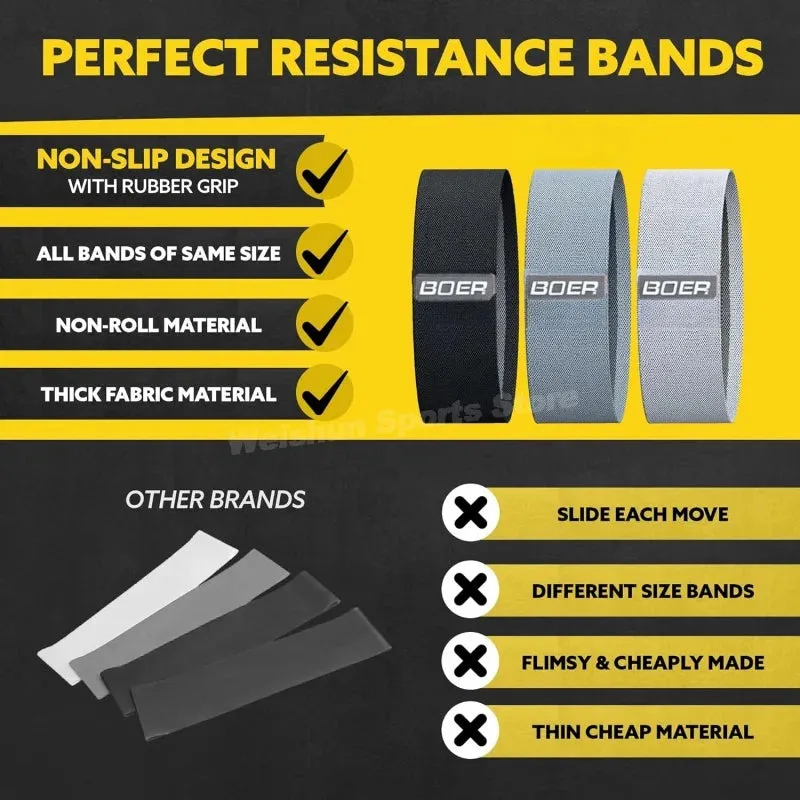 3PCS/Lot Resistance Bands Stretch Bands Hip Circle Expander