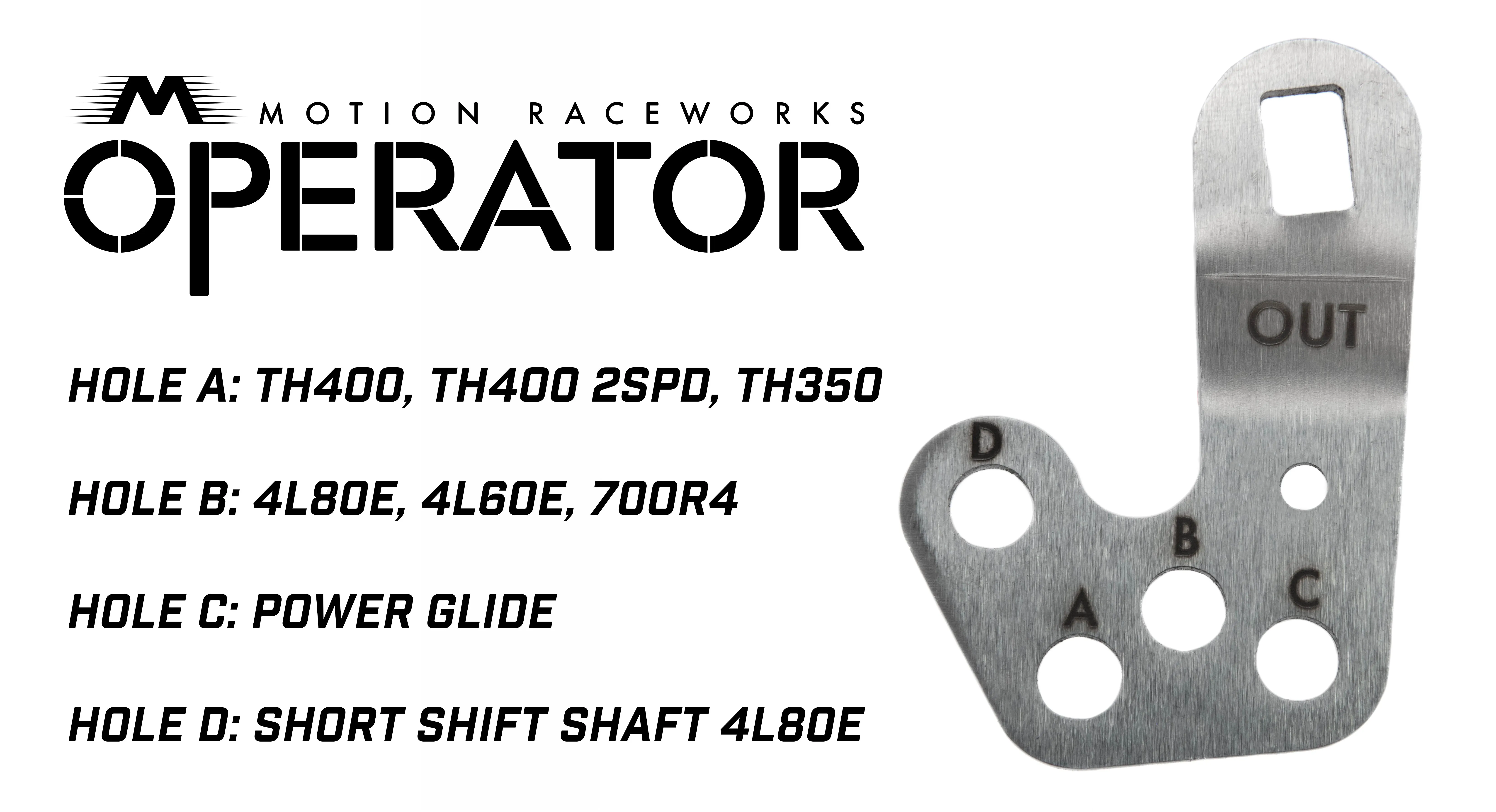 4L80E 4 Speed Reverse Pattern Operator Series Billet Shifter Rear Exit
