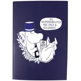 A6 Notebook All Responsibilities Moominpappa Blue