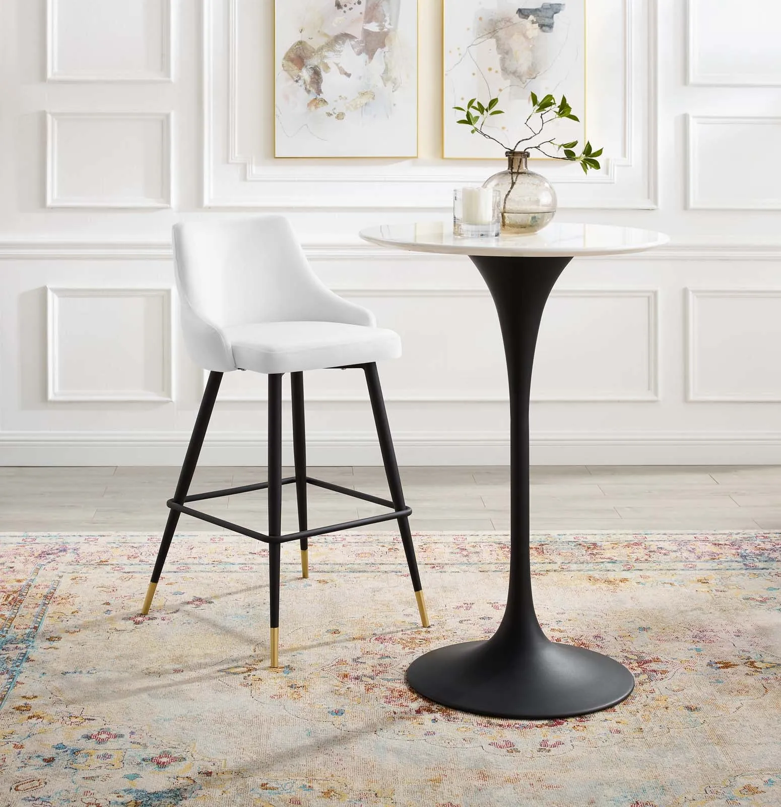 Adorn Performance Velvet Bar Stool by Modway