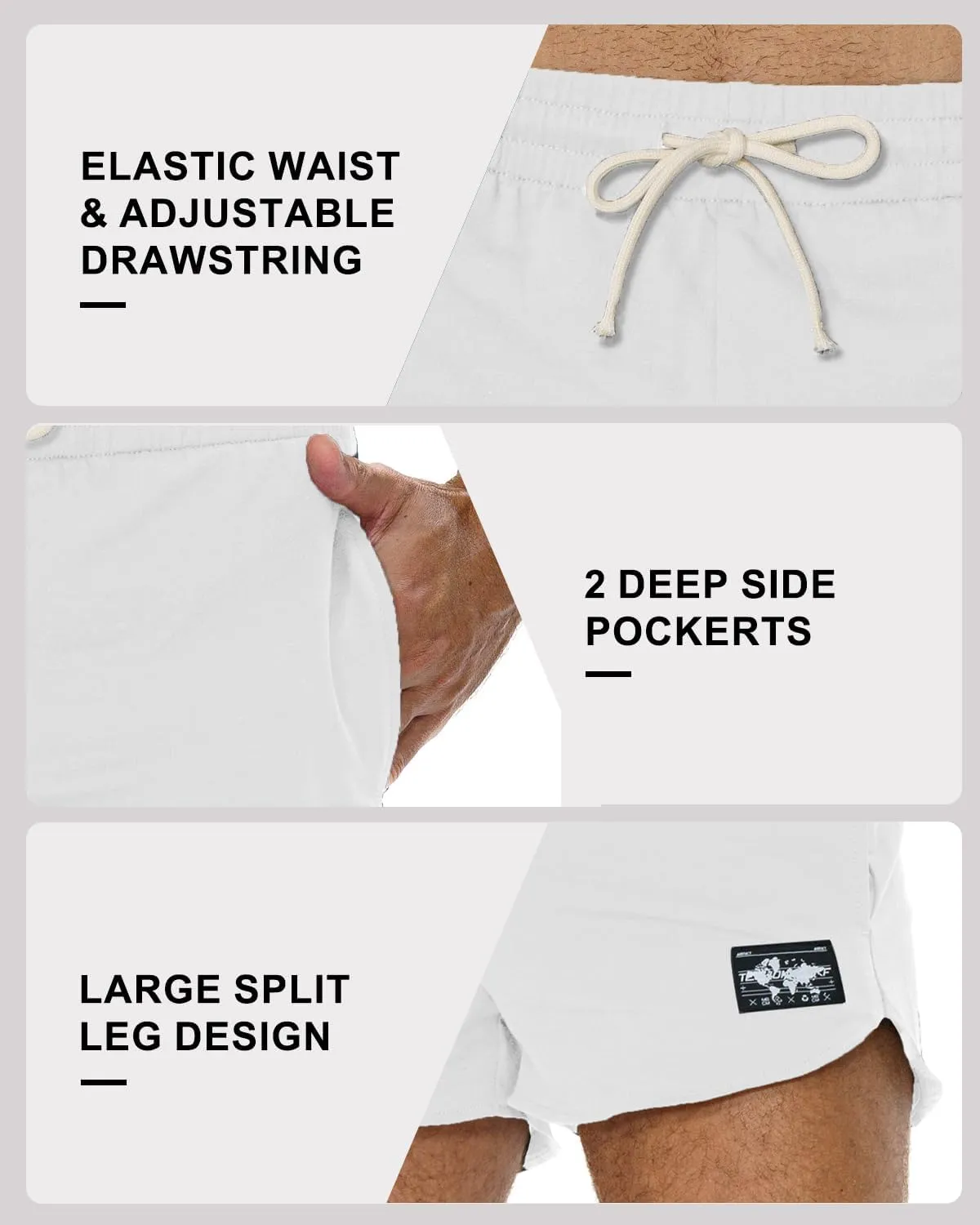 AIMPACT Men's Athletic Shorts Bodybuilding Workout Cotton Gym Shorts with Pockets