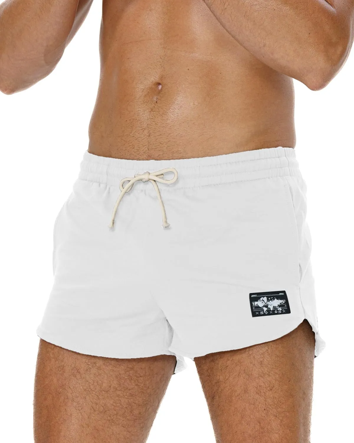 AIMPACT Men's Athletic Shorts Bodybuilding Workout Cotton Gym Shorts with Pockets