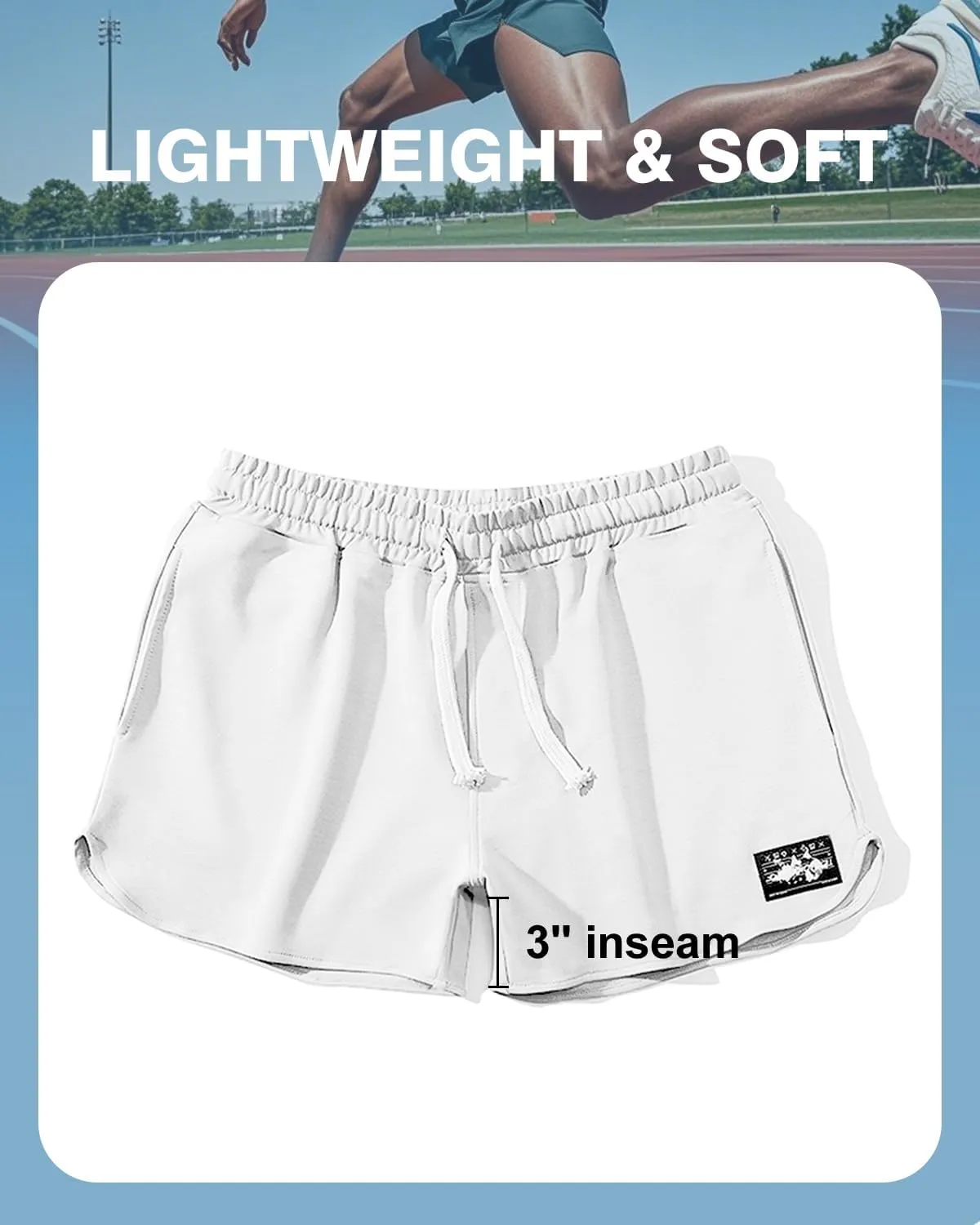 AIMPACT Men's Athletic Shorts Bodybuilding Workout Cotton Gym Shorts with Pockets