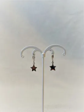 Alice Rose Jewellery - Star Hoops Silver