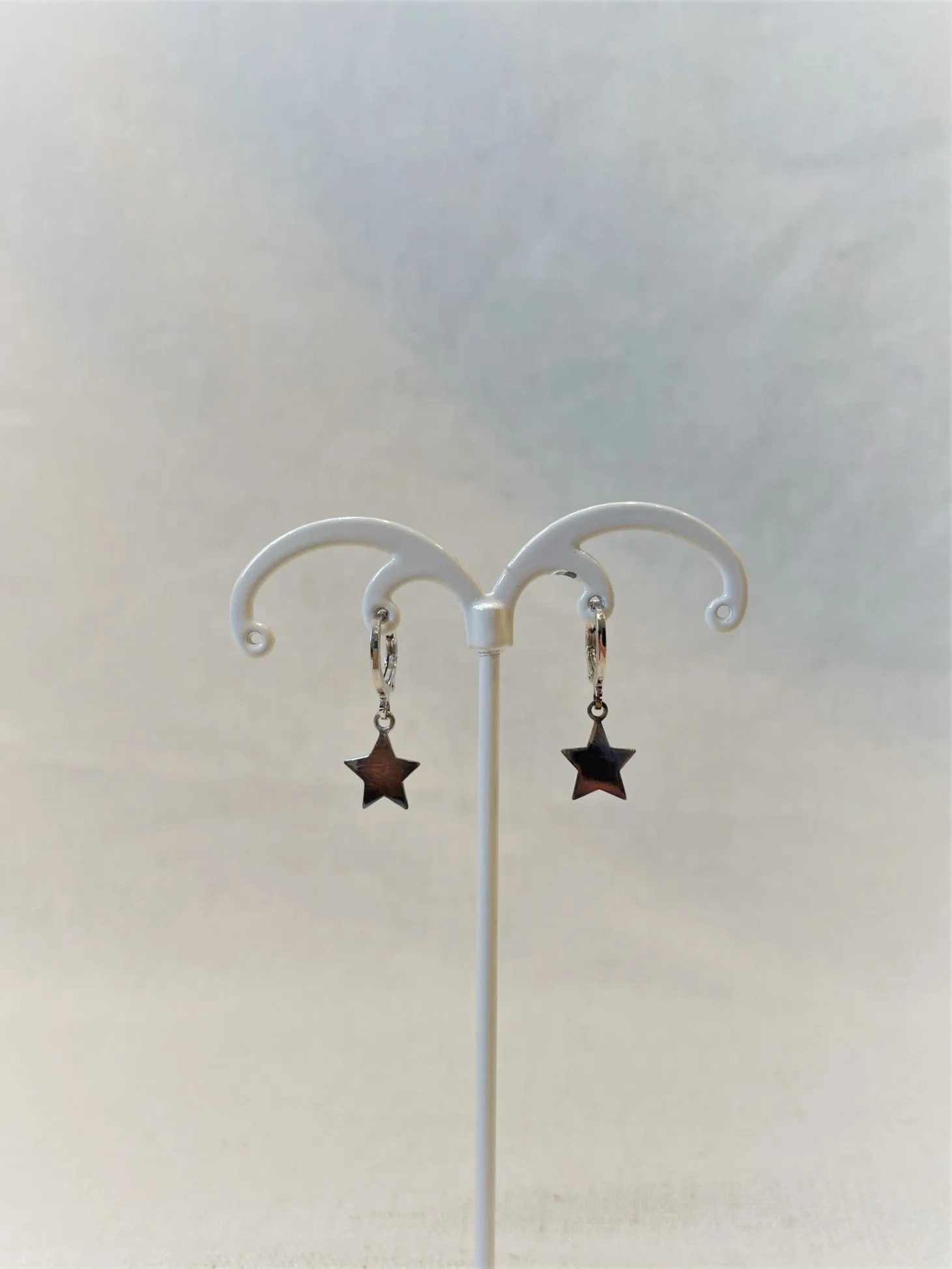 Alice Rose Jewellery - Star Hoops Silver
