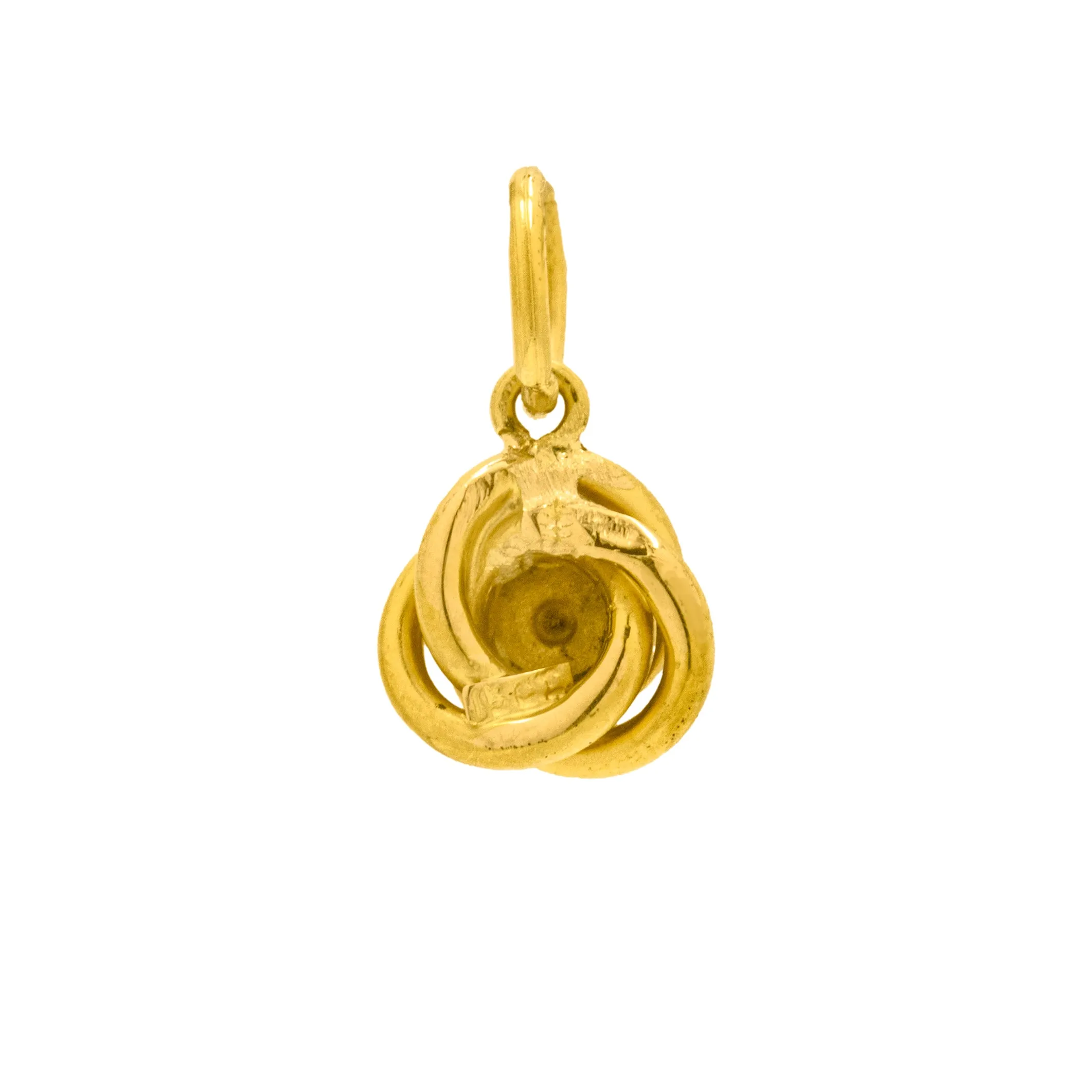 Antique 15ct Gold Lover's Knot Diamond Charm