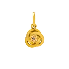 Antique 15ct Gold Lover's Knot Diamond Charm
