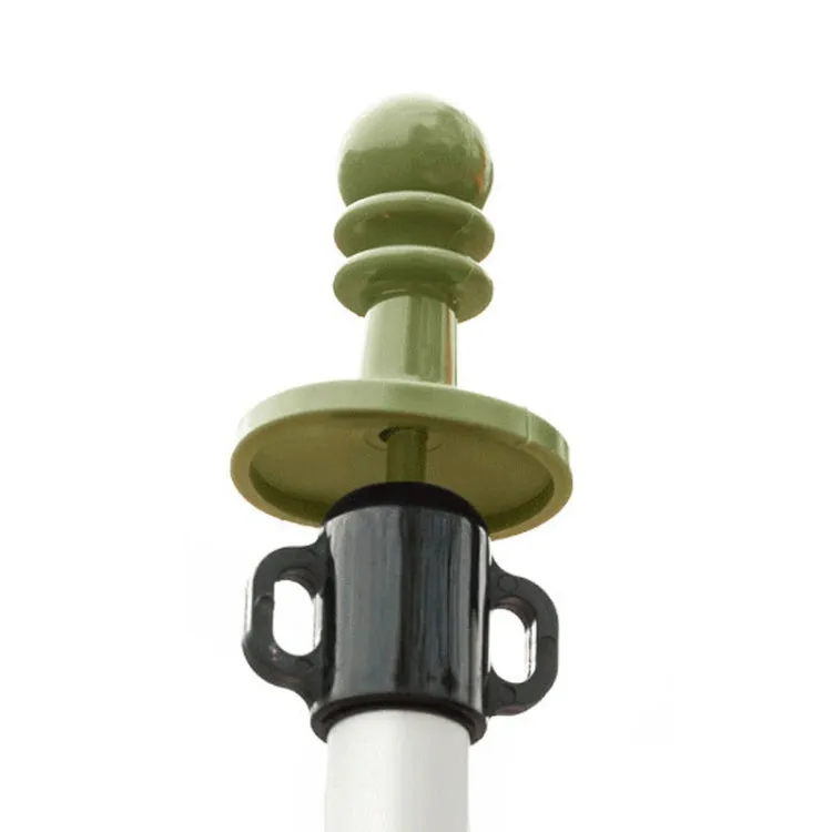 AOTU AT6525 Outdoor Camping Canopy Pole Thunder Cap Tent Support Pole Insulated Plastic Protective Hat, Color: Army Green