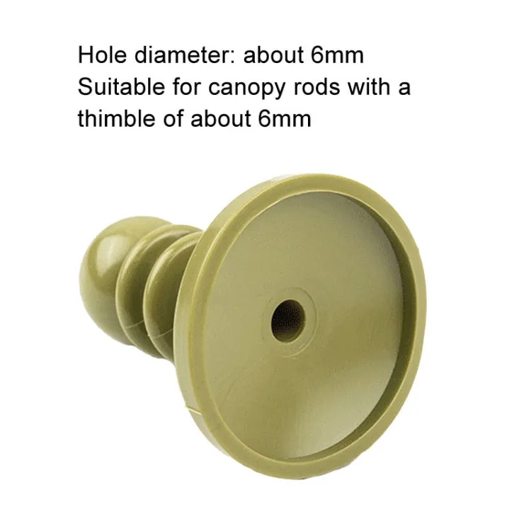AOTU AT6525 Outdoor Camping Canopy Pole Thunder Cap Tent Support Pole Insulated Plastic Protective Hat, Color: Army Green