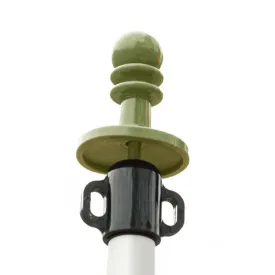 AOTU AT6525 Outdoor Camping Canopy Pole Thunder Cap Tent Support Pole Insulated Plastic Protective Hat, Color: Army Green