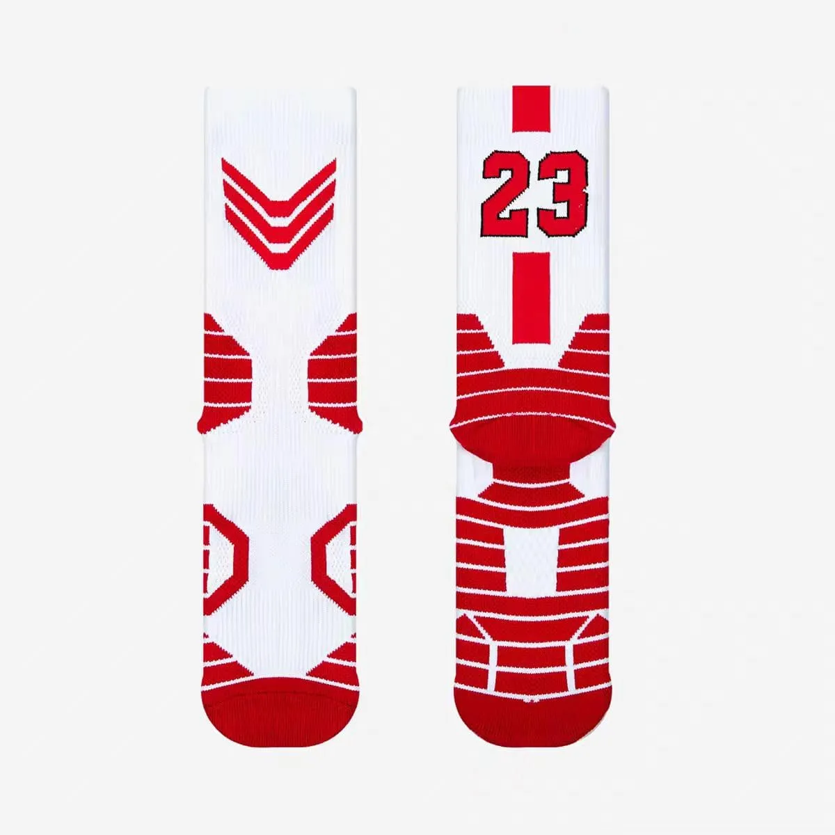 Athletic Socks For Men, Performance Mid-Calf Cushioned Basketball Socks Moisture Wicking Running Socks