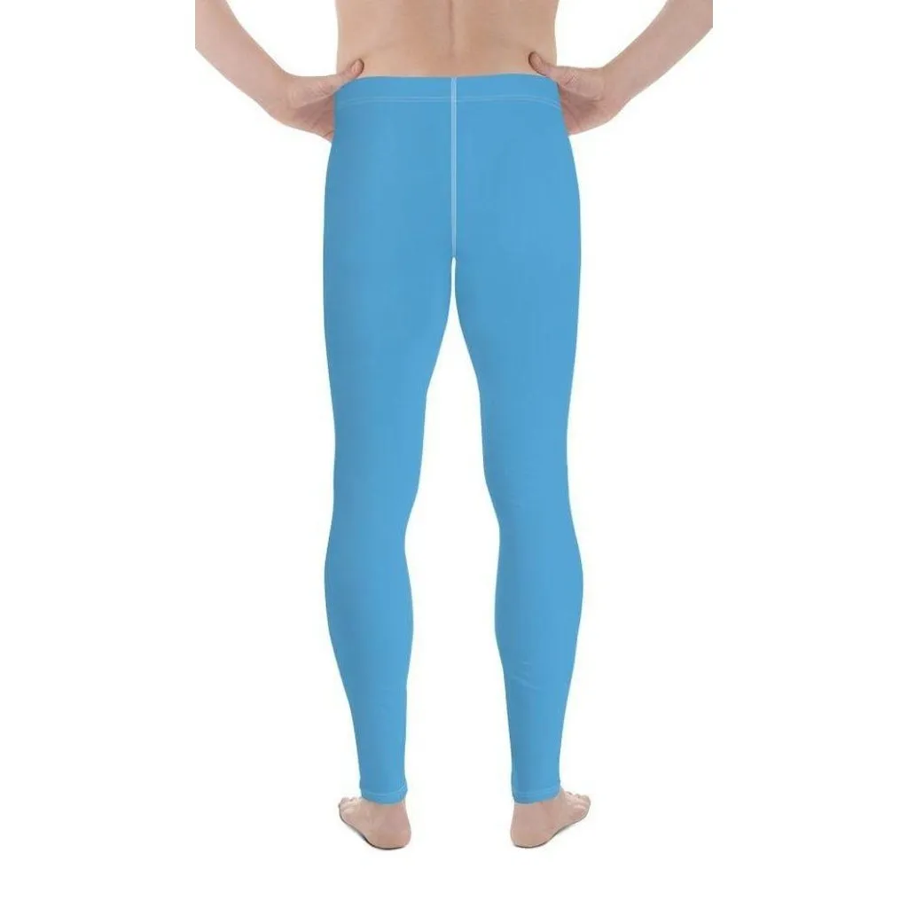 Azure Blue Men's Leggings