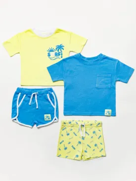 Baby Boys 2 Pack Shorts Set - Surf (6m-3y) (PK4) B04640
