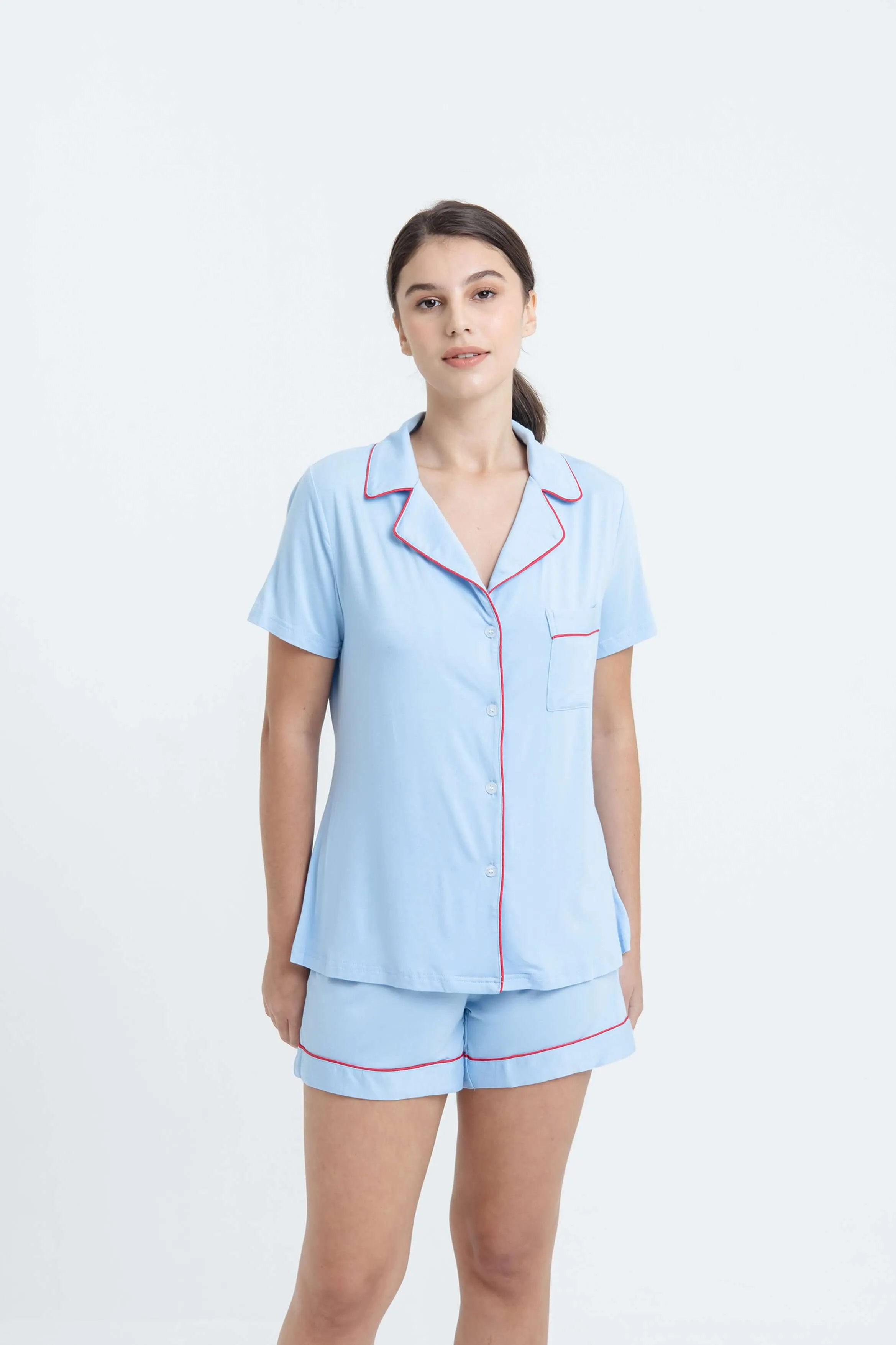 Blue Bamboo Short Pyjamas