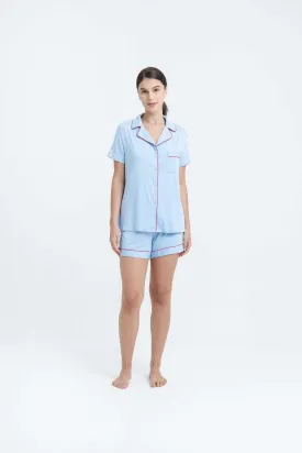 Blue Bamboo Short Pyjamas