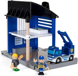 BRIO 33813 Police Station | 6 Piece Set for Kids Ages 3 and Up