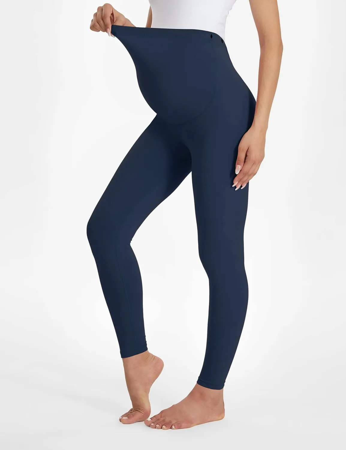 Buttergene Women's Maternity Leggings over the Belly Pregnancy Active Wear Workout Yoga Tights Pants