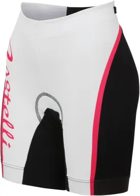 Castelli Women's Core Tri Shorts - White Fuscia Black