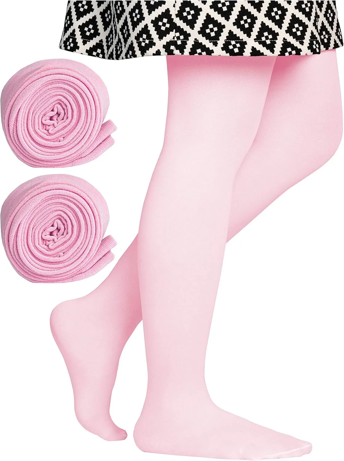 Dancina Toddler and Girls Microfiber Footed Tights (Multiple Solid Colors)