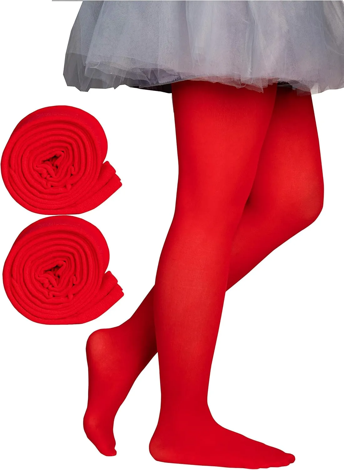 Dancina Toddler and Girls Microfiber Footed Tights (Multiple Solid Colors)