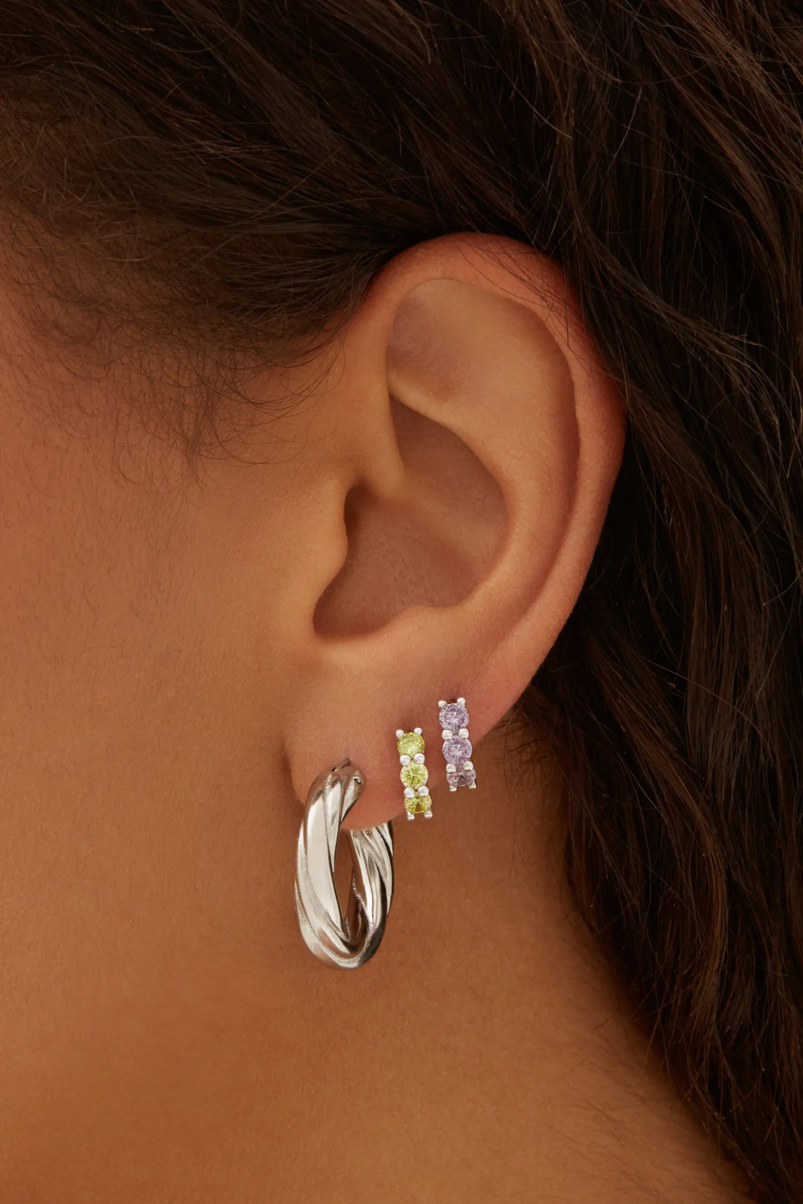 Dani Hoops - Silver