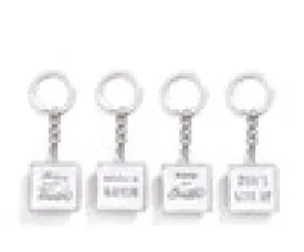 Double Sided Keychain w/Sentiment,