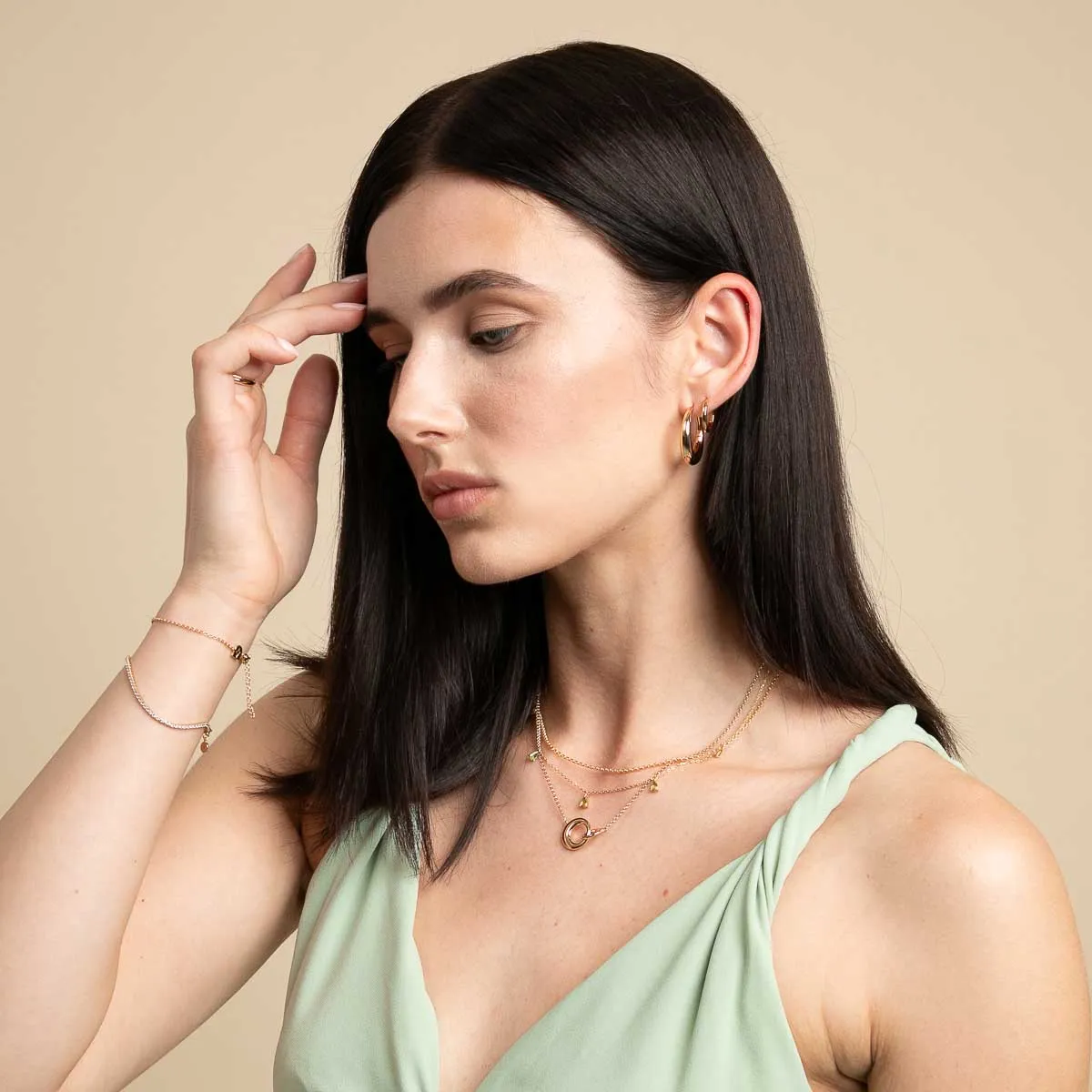 Essential Small Hoops in Gold