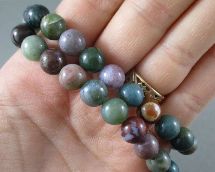 Fancy Jasper Bead Strand Round Various Sizes