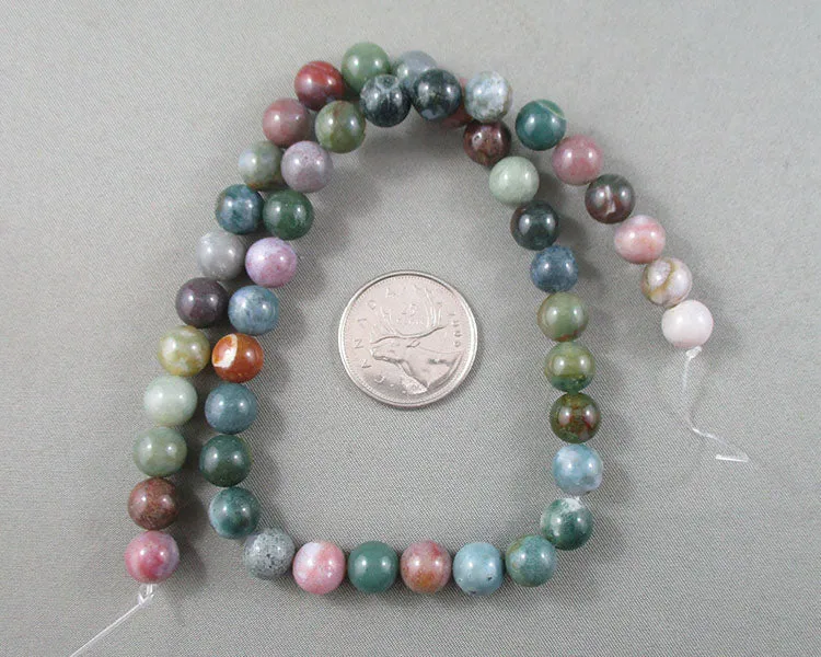 Fancy Jasper Bead Strand Round Various Sizes