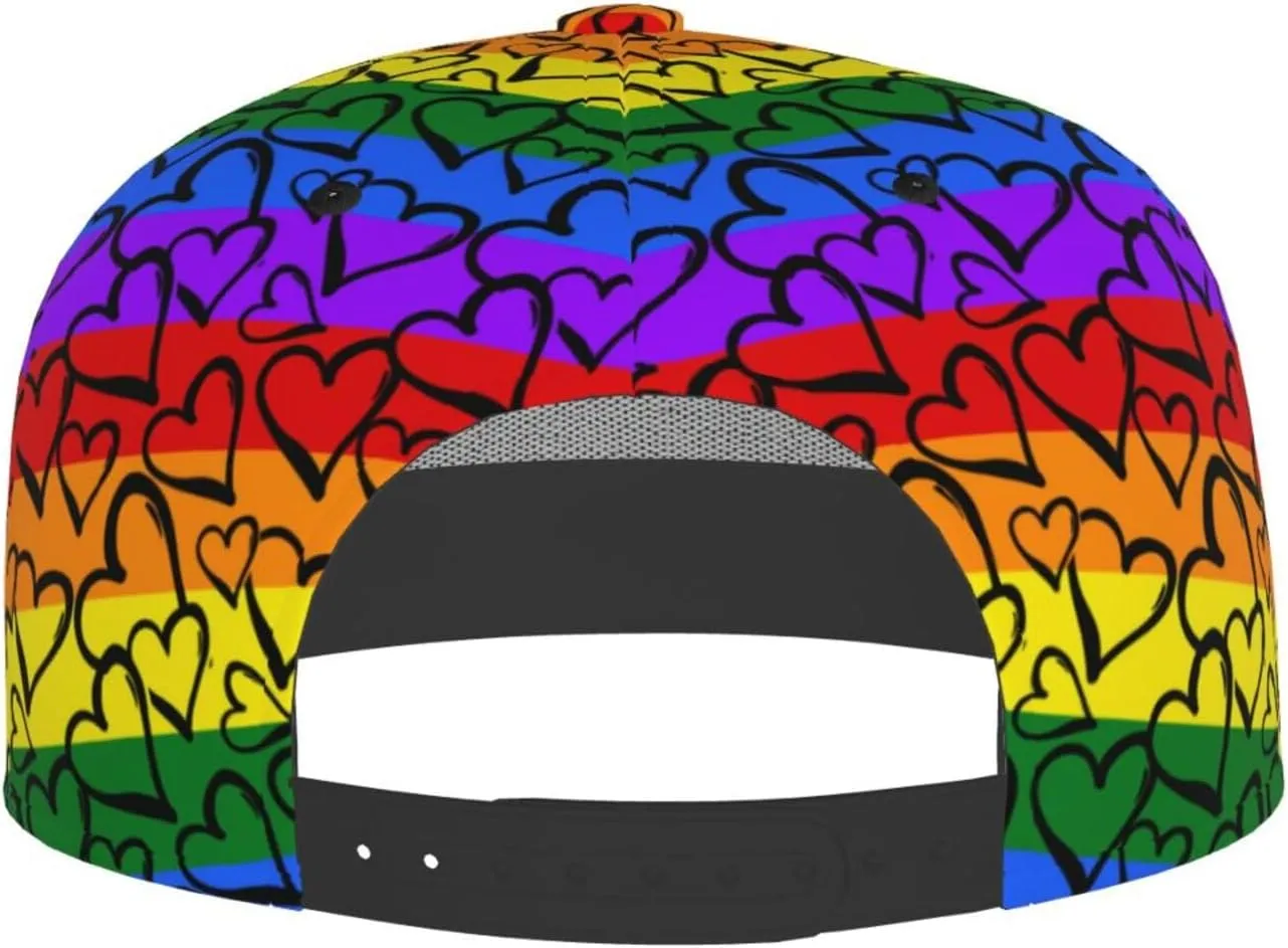 Funny Baseball Cap, Flat-Brimmed Hat, Adjustable Snapback Hat for Men and Women