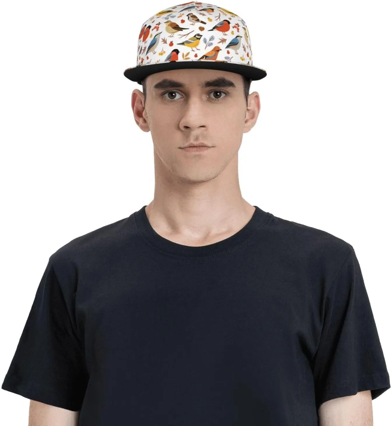 Funny Baseball Cap, Flat-Brimmed Hat, Adjustable Snapback Hat for Men and Women