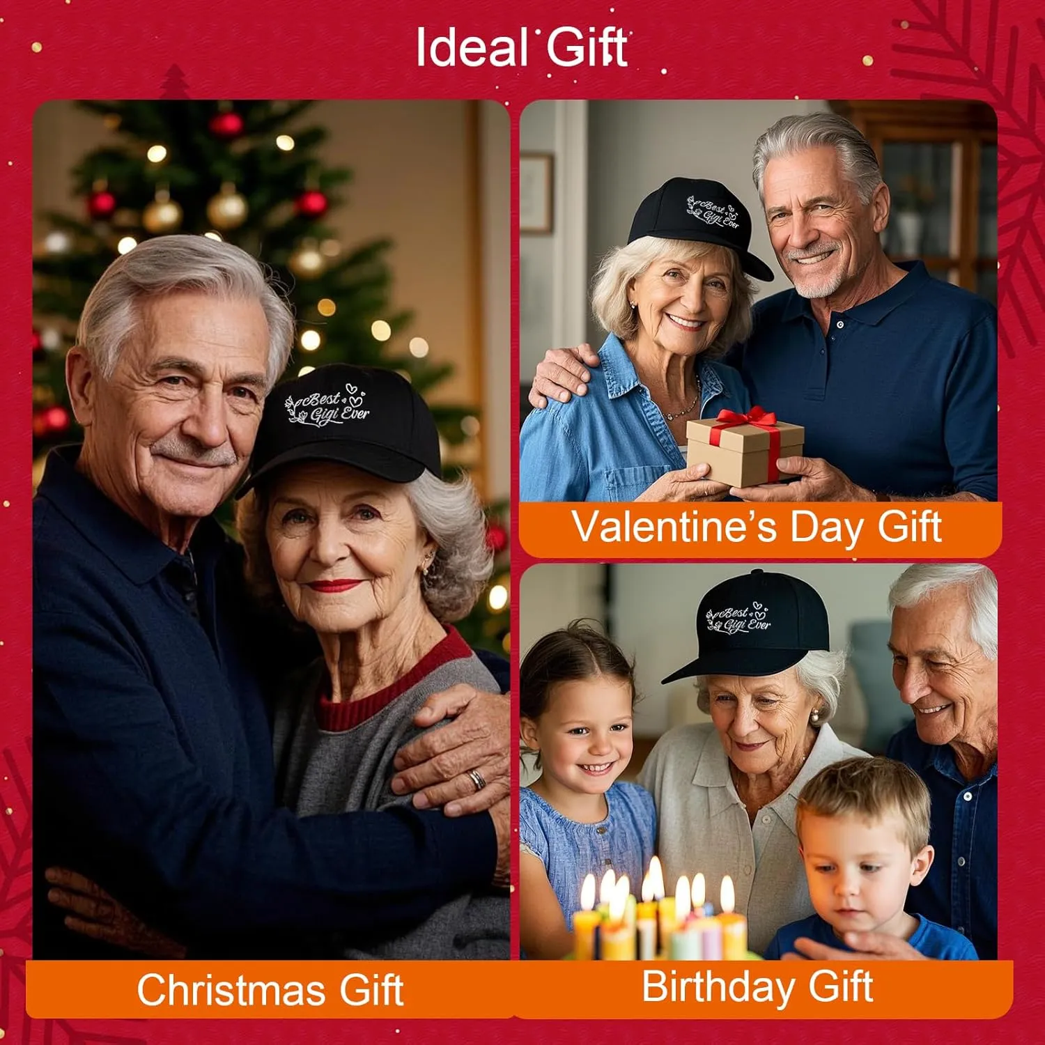 Gigi Hat Grandma Hat Grandma Gifts Best Gigi Ever Adjustable Size Baseball Cap