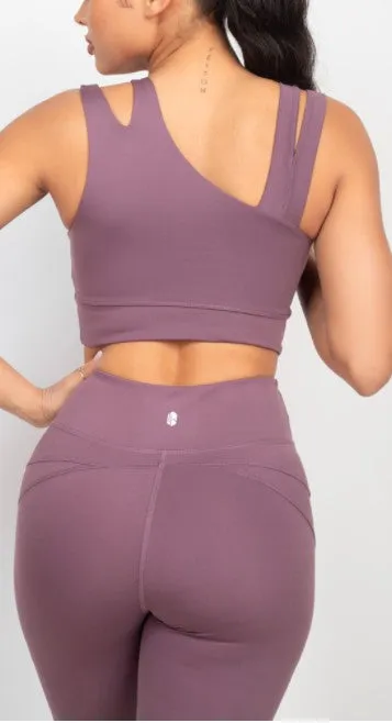Give Me Strength Light Plum Bike Shorts