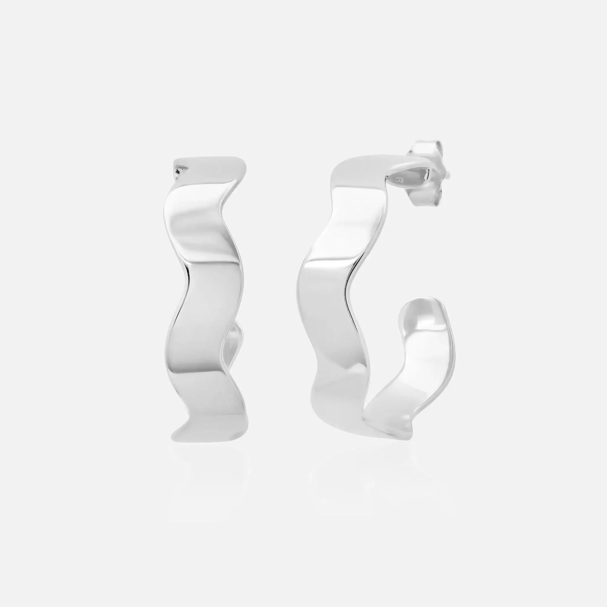 Gold Form Hoops