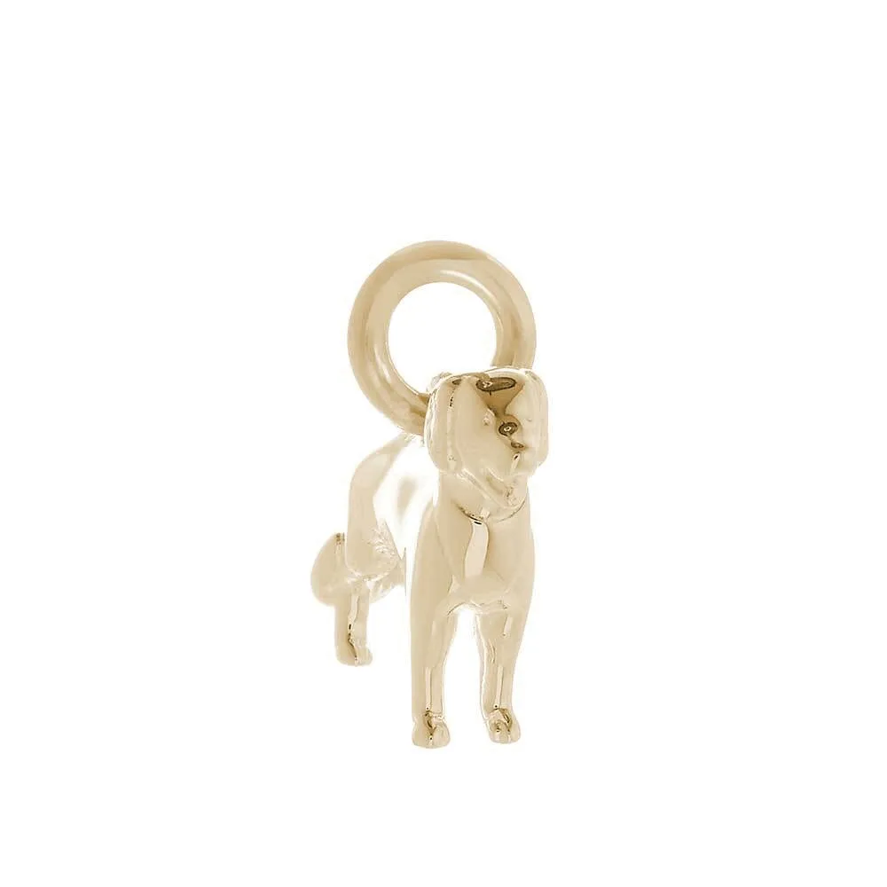 Golden Retriever Solid Gold Dog Charm