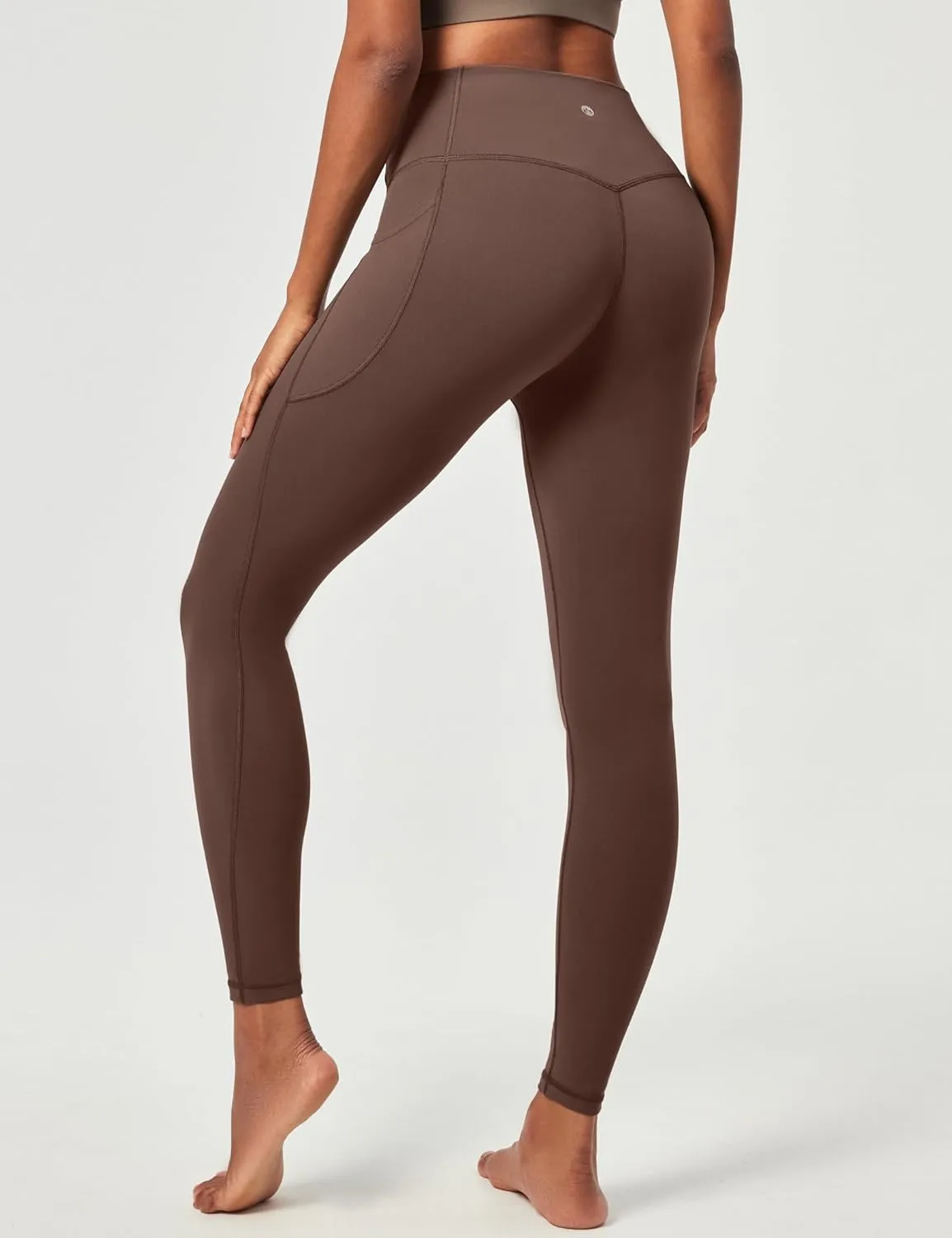 Heathyoga Compression Leggings for Women Tummy Control No Front Seam Leggings with Pockets for Women Workout Yoga Pants