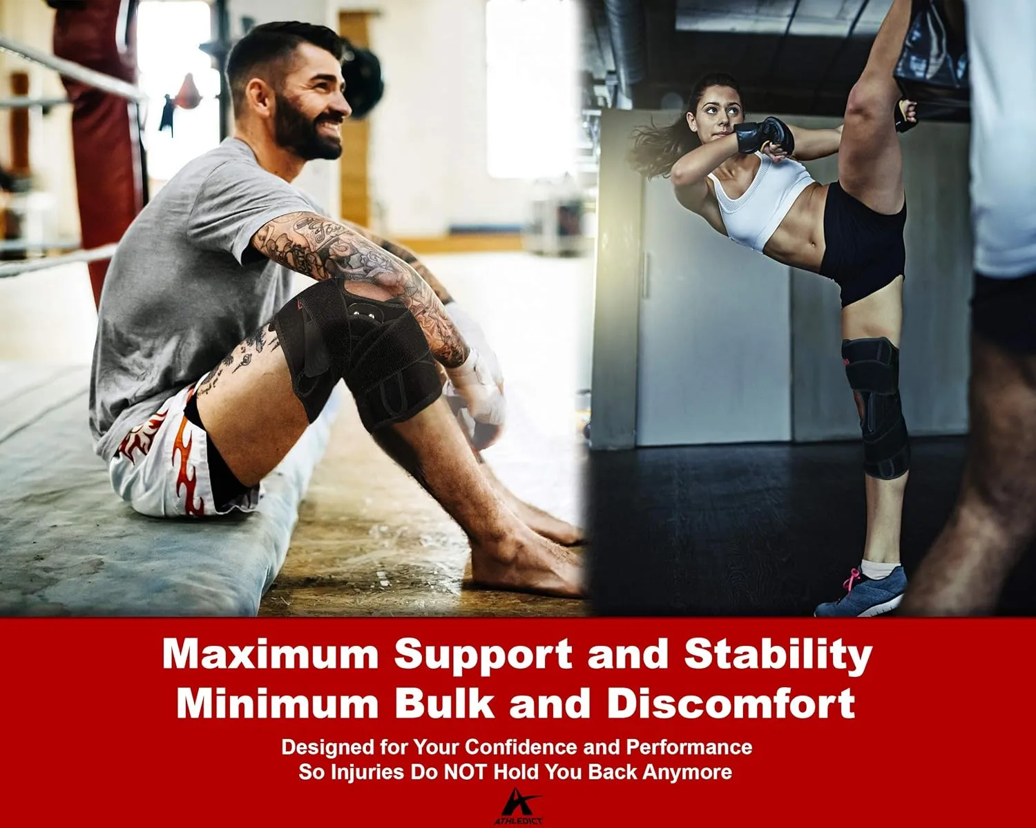 Hinged Knee Brace Support with Strap & Side Patella Stabilizers for Protection & Pain Relief for Arthritis, Meniscus Tear, ACL, MCL - Sports Compression Wrap for Running & Recovery - Men & Women