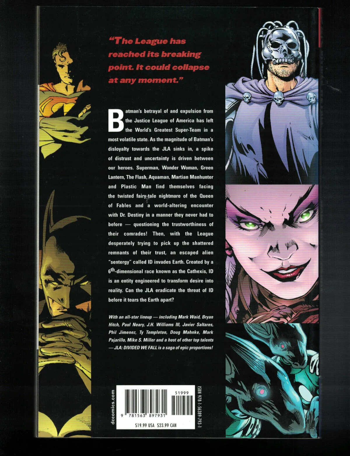 JLA Vol 8: Divided We Fall DC Comics (2001) NEW! 3rd Print! Waid (W) Hitch (A)