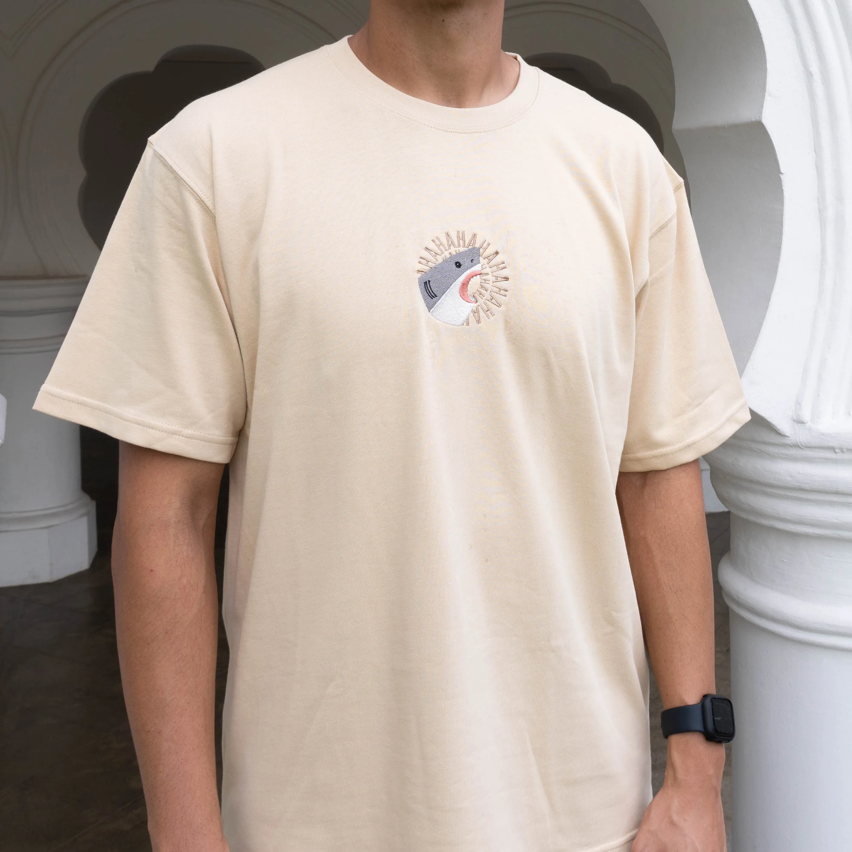 Laughing Shark Tee (B&W)