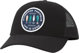 Life is Good Men's Trucker Hat - Mesh-Back Logo Patch Adjustable Baseball Cap