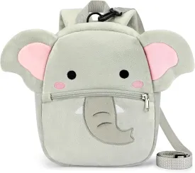 mibasies Toddler Backpacks for Girls 2-4: Plush Backpack -3D Animal Cartoon Mini Travel Bag -10 inch Toddler Backpack Leash