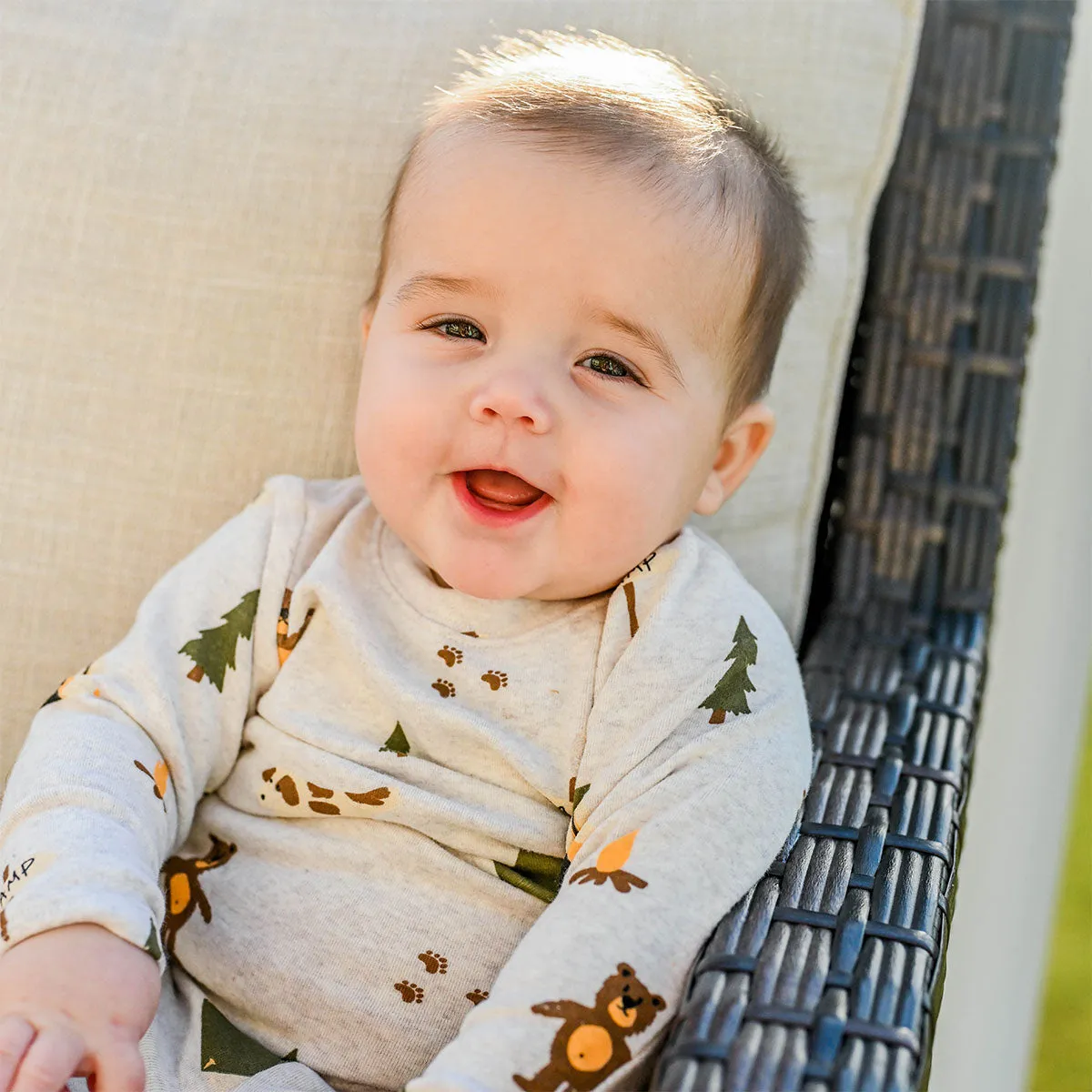 oh baby! Two Piece Set - Camping Print - Malt