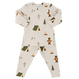 oh baby! Two Piece Set - Camping Print - Malt