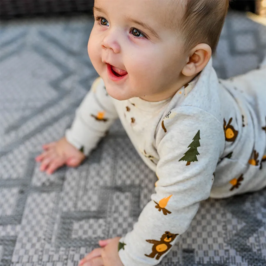 oh baby! Two Piece Set - Camping Print - Malt