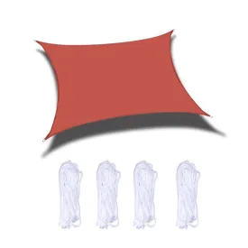 Outdoor Garden Sunshade Sail Waterproof Anti-UV Canopy, Size: 3m x 3m(Red)