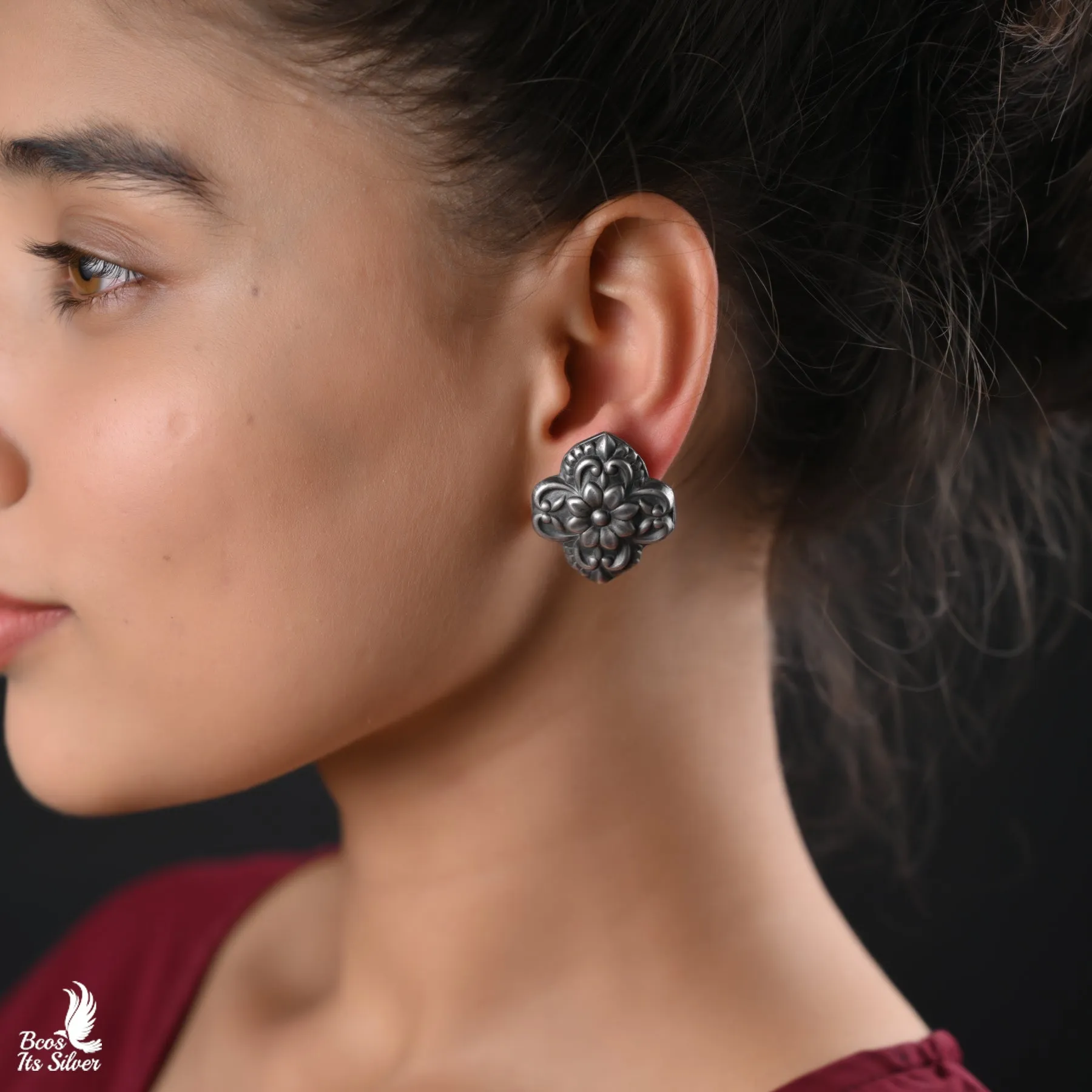 oxidized earring-RA18-3075